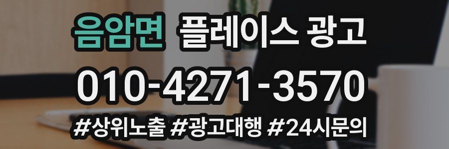 음암면 플레이스 광고