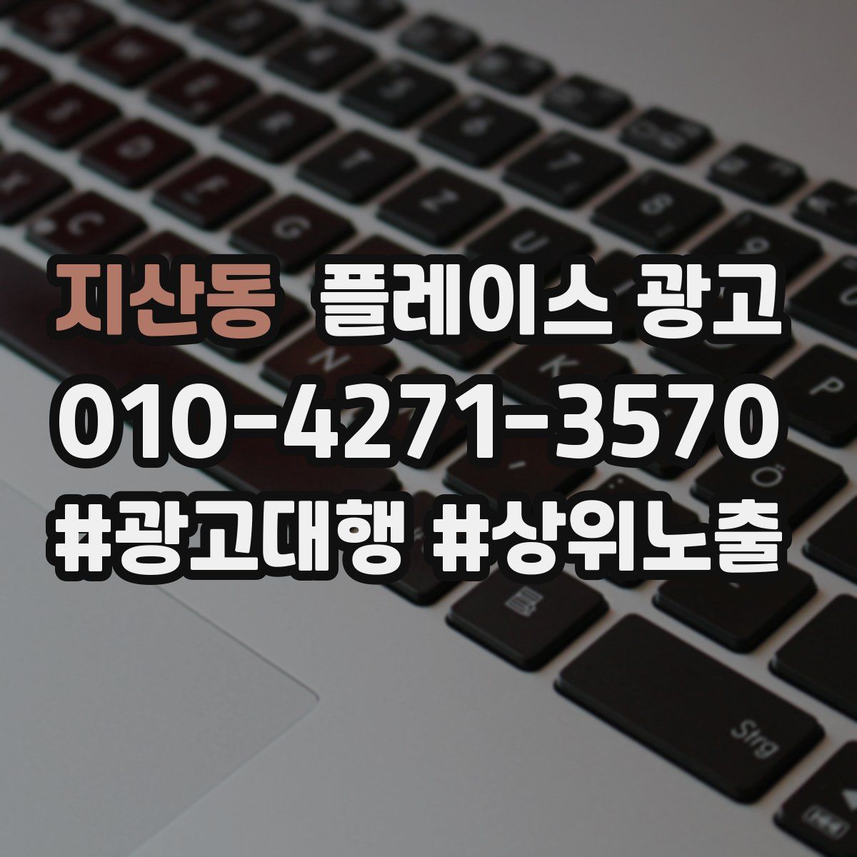 지산동 플레이스 광고