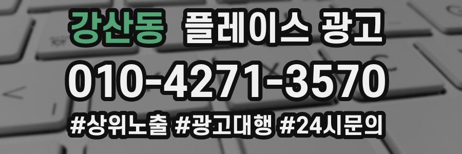 강산동 플레이스 광고