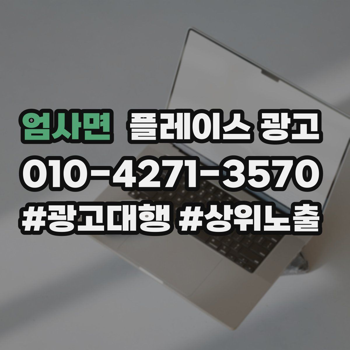 엄사면 플레이스 광고