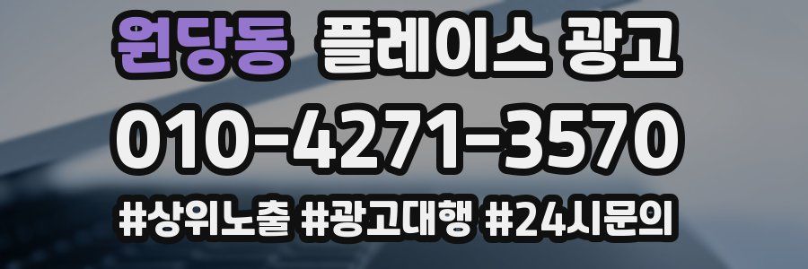 원당동 플레이스 광고