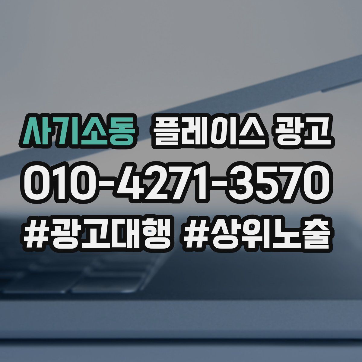 사기소동 플레이스 광고