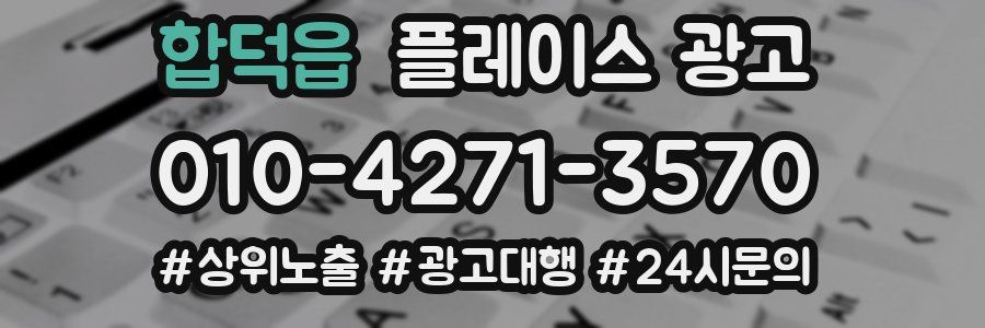 합덕읍 플레이스 광고
