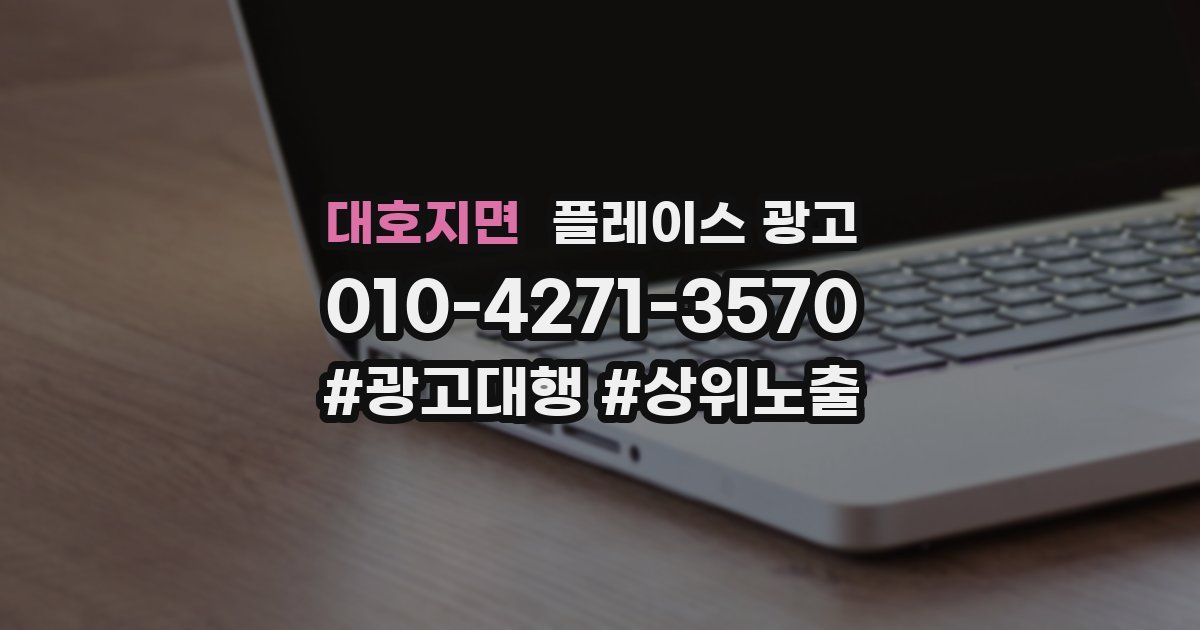 대호지면 플레이스 광고