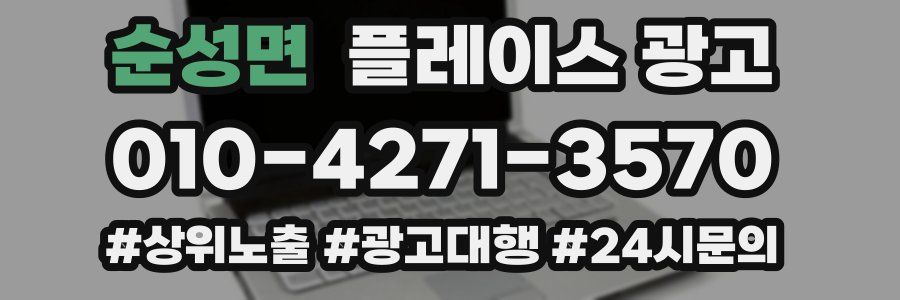 순성면 플레이스 광고