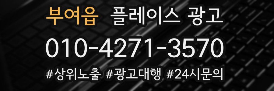 부여읍 플레이스 광고