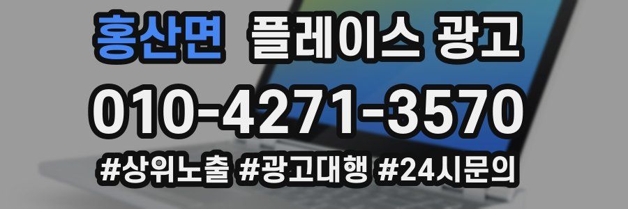 홍산면 플레이스 광고