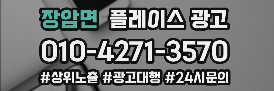 장암면 플레이스 광고
