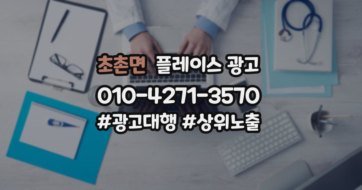 초촌면 플레이스 광고
