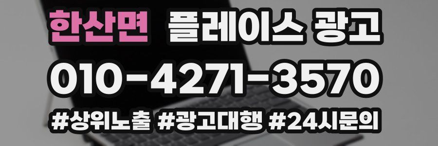 한산면 플레이스 광고