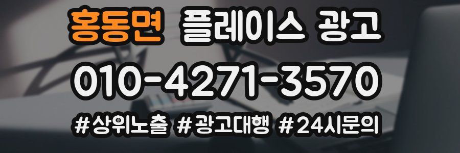 홍동면 플레이스 광고