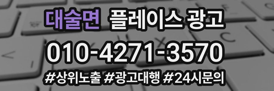 대술면 플레이스 광고