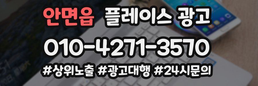 안면읍 플레이스 광고