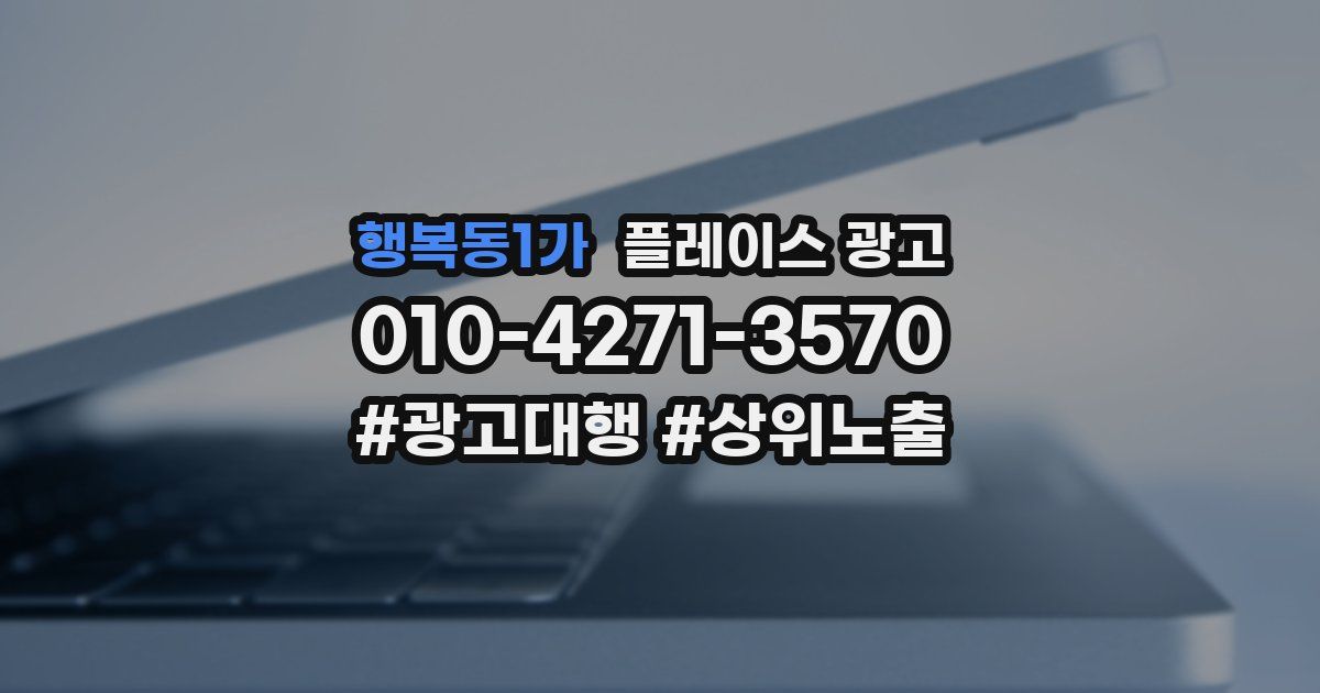 행복동1가 플레이스 광고