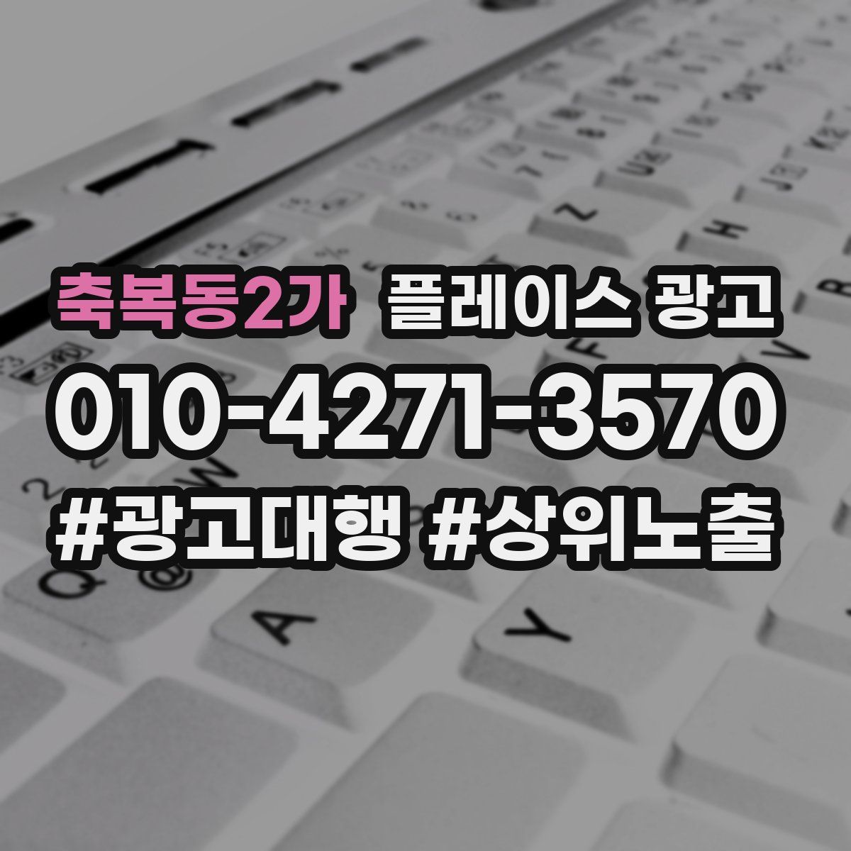 축복동2가 플레이스 광고