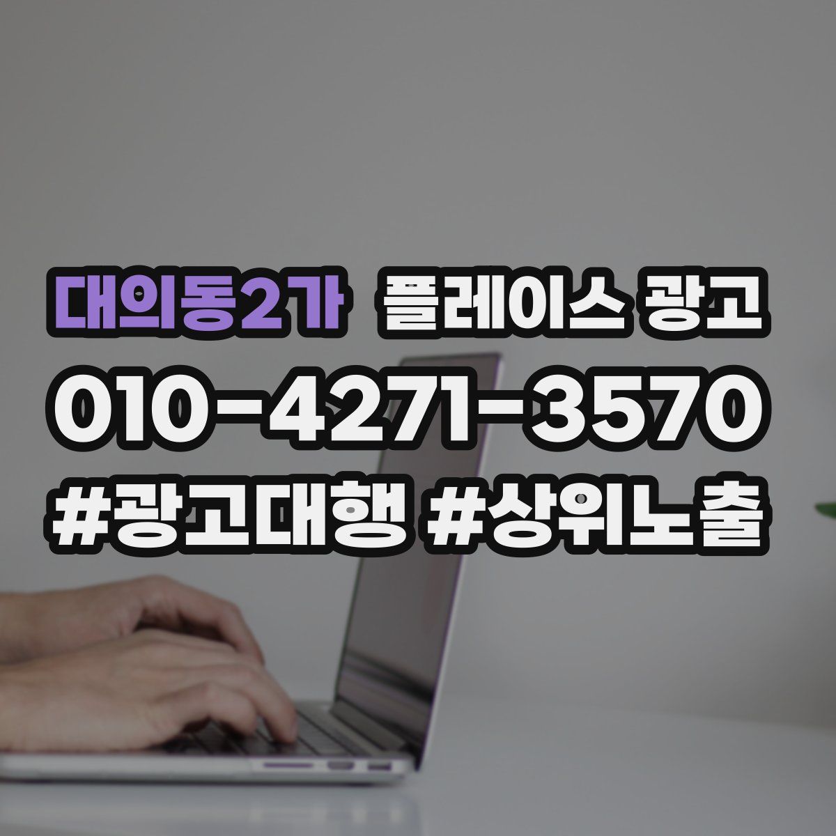 대의동2가 플레이스 광고