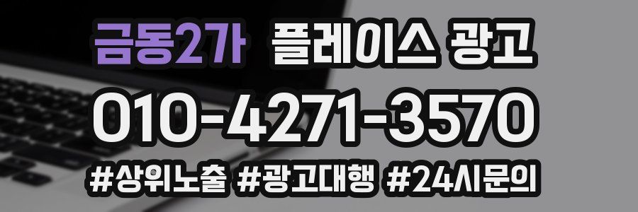 금동2가 플레이스 광고