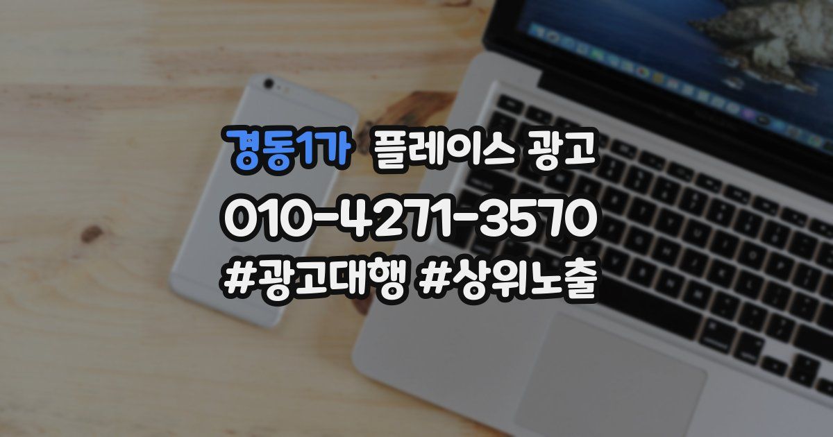 경동1가 플레이스 광고