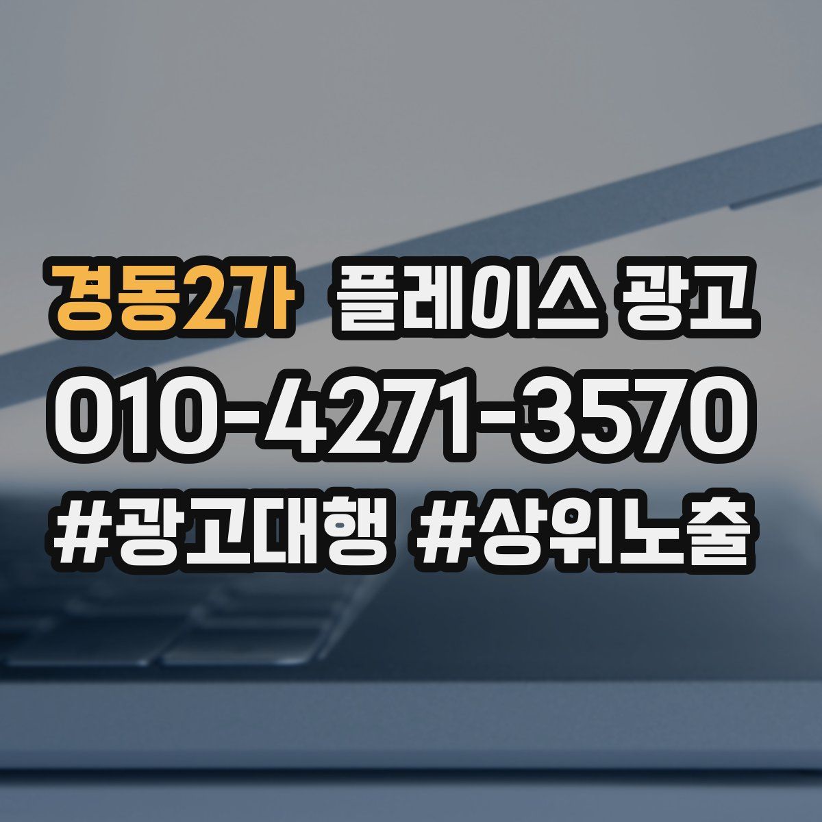 경동2가 플레이스 광고