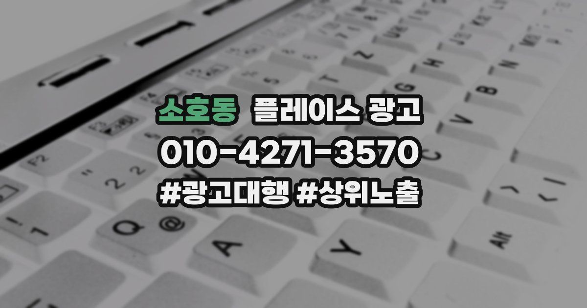 소호동 플레이스 광고