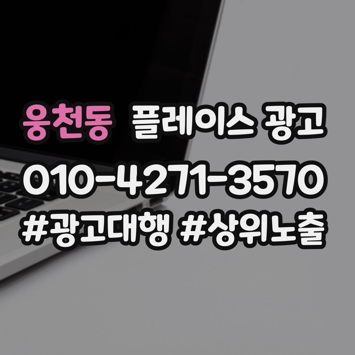 웅천동 플레이스 광고