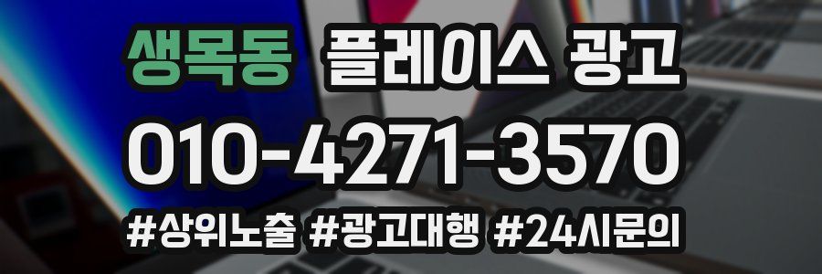 생목동 플레이스 광고