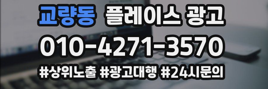 교량동 플레이스 광고