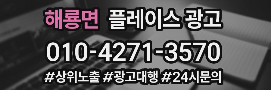 해룡면 플레이스 광고