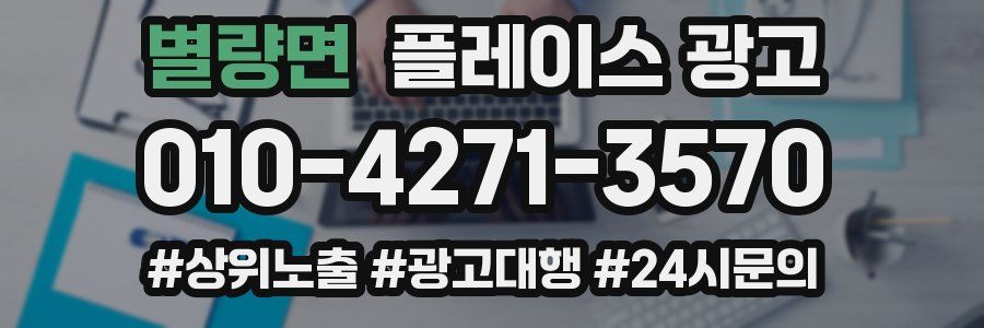 별량면 플레이스 광고