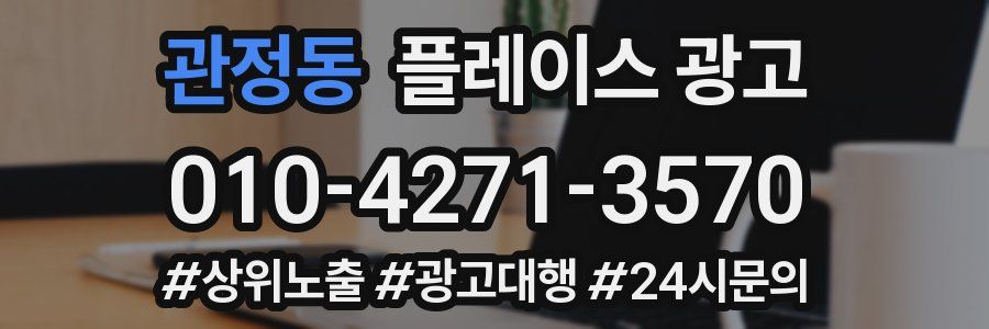 관정동 플레이스 광고
