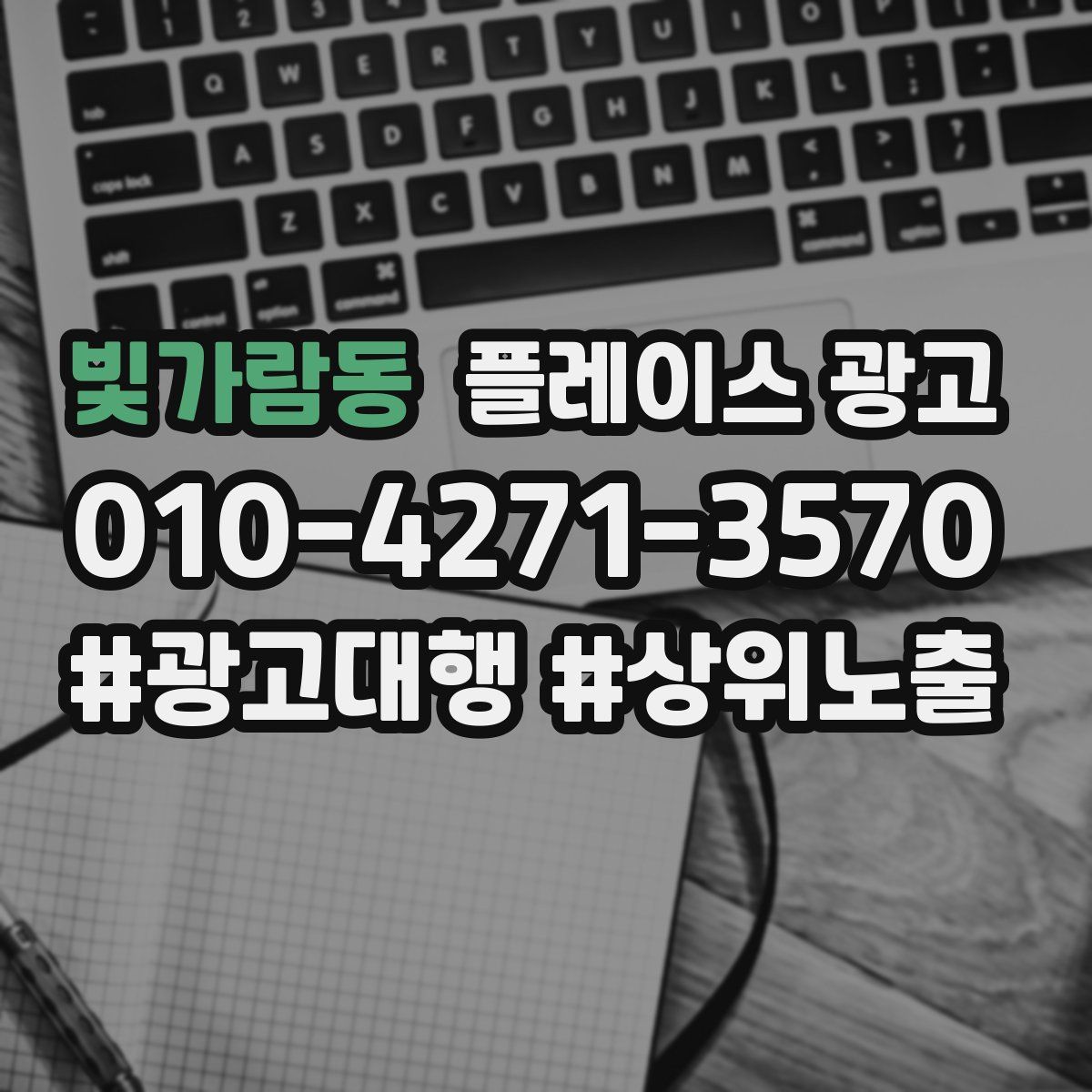 빛가람동 플레이스 광고