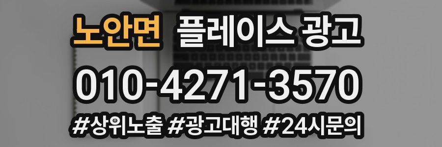 노안면 플레이스 광고