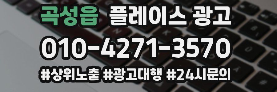 곡성읍 플레이스 광고