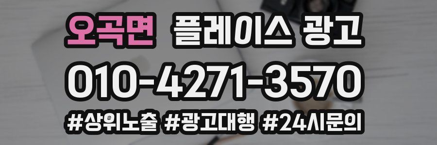 오곡면 플레이스 광고