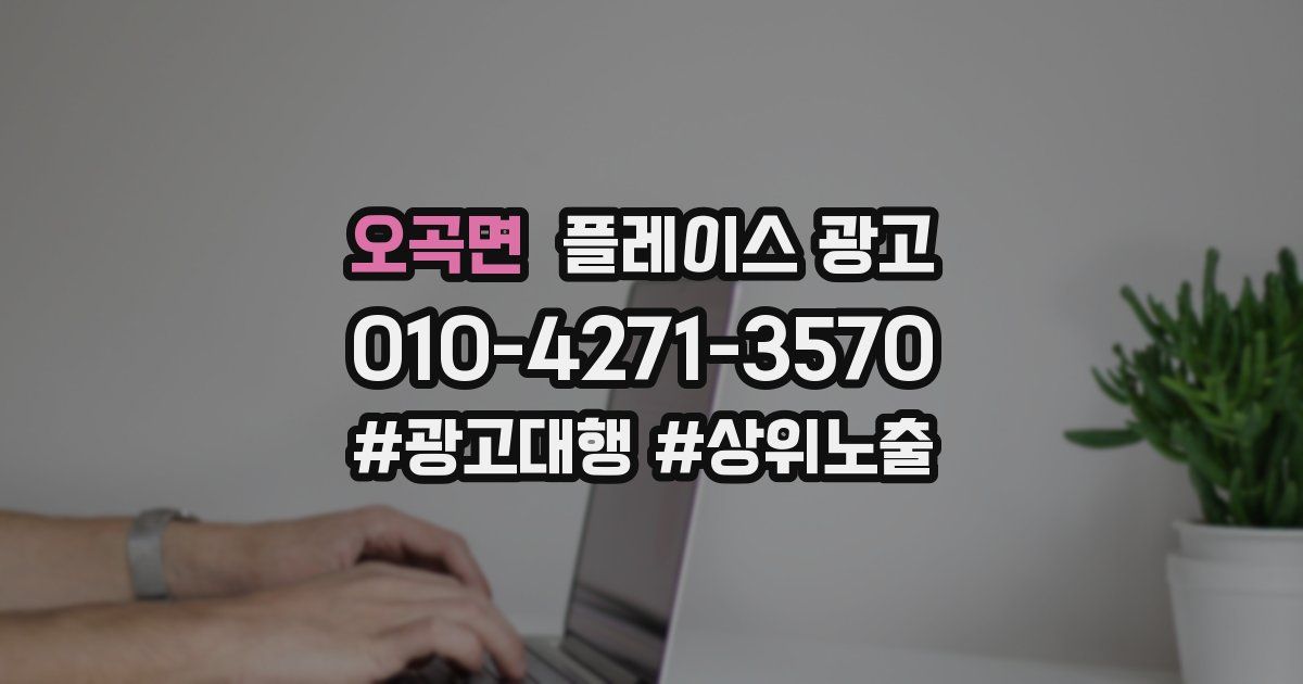 오곡면 플레이스 광고