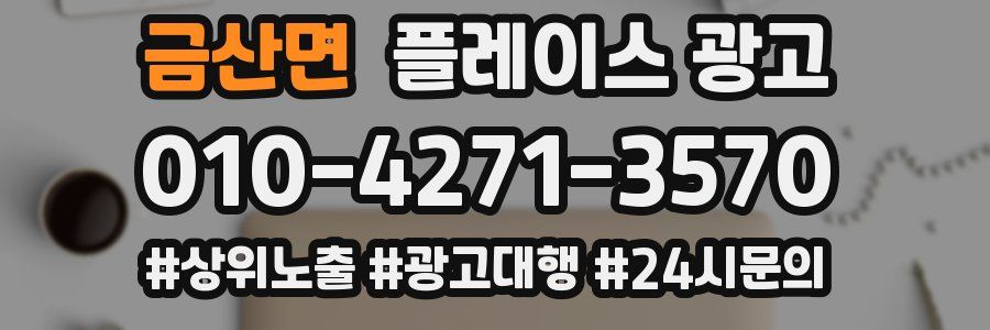 금산면 플레이스 광고