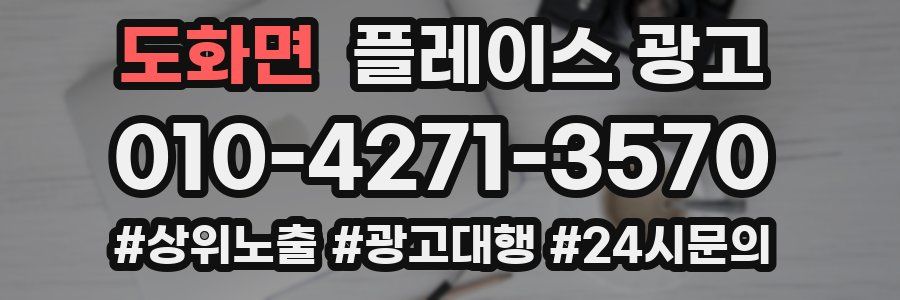 도화면 플레이스 광고