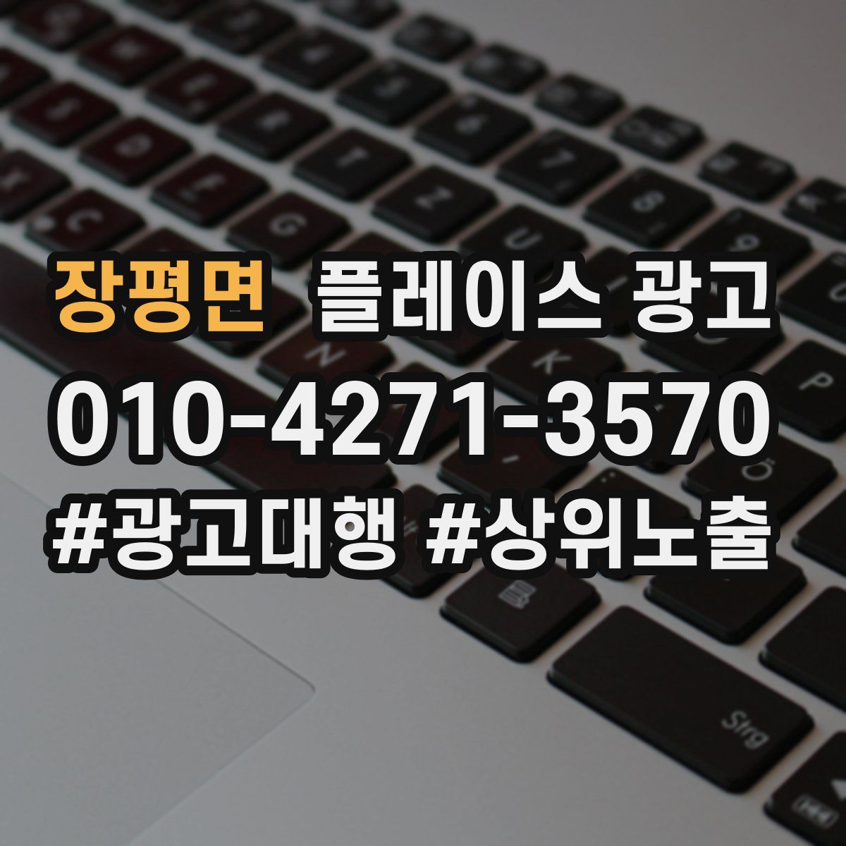 장평면 플레이스 광고