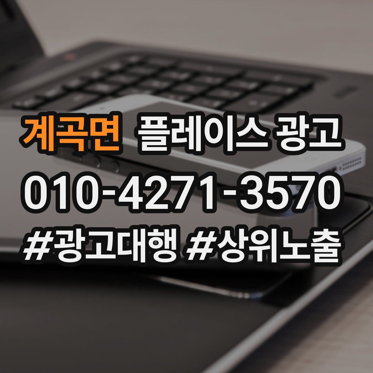계곡면 플레이스 광고