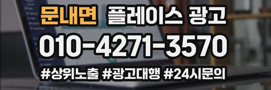 문내면 플레이스 광고