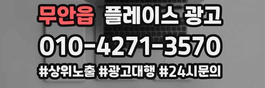 무안읍 플레이스 광고