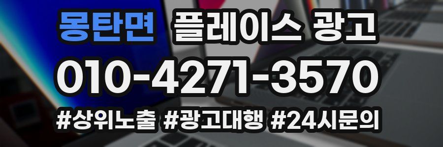 몽탄면 플레이스 광고