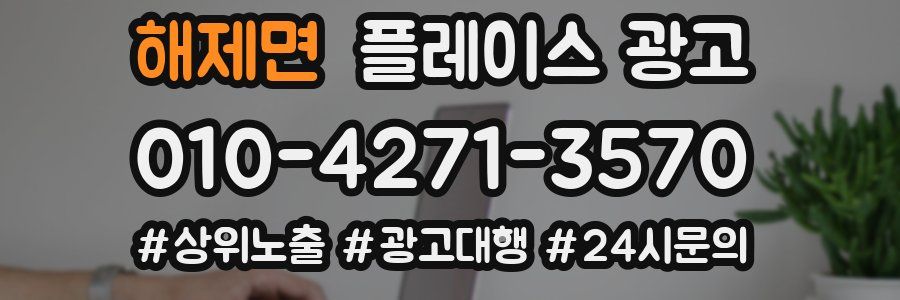 해제면 플레이스 광고