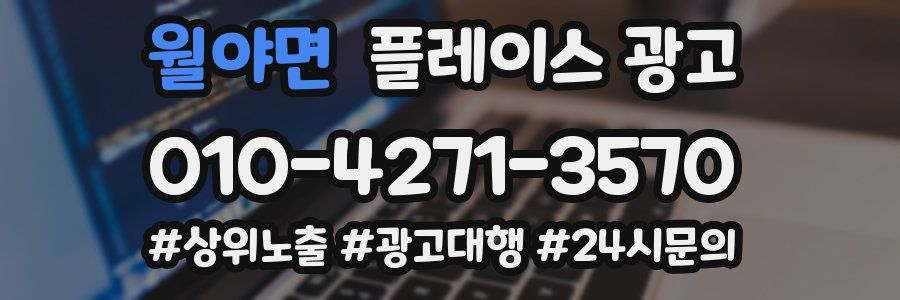 월야면 플레이스 광고