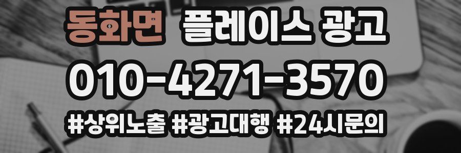 동화면 플레이스 광고