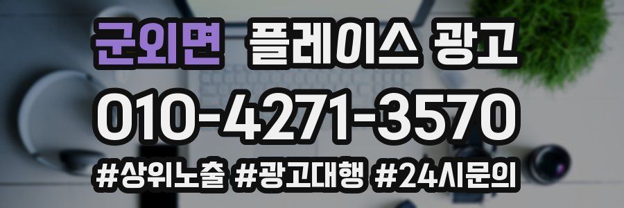 군외면 플레이스 광고
