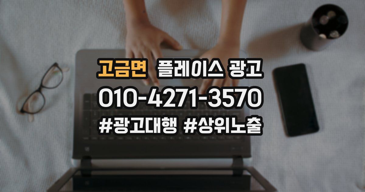 고금면 플레이스 광고