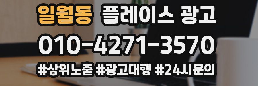 일월동 플레이스 광고