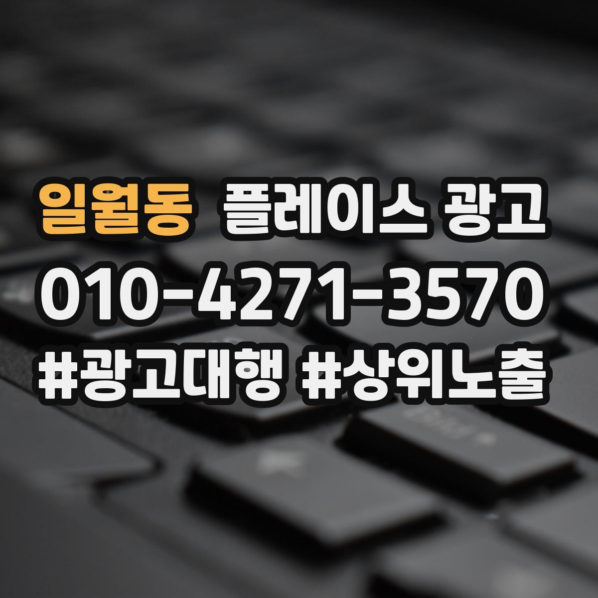 일월동 플레이스 광고