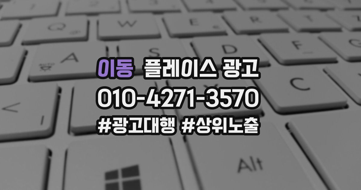 이동 플레이스 광고